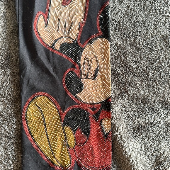 Mickey Mouse Embellished Jogger Style Pants Size Large - Picture 2 of 3
